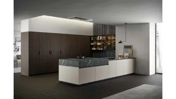 Cucina Moderna con penisola Asia 01 di Arredo3