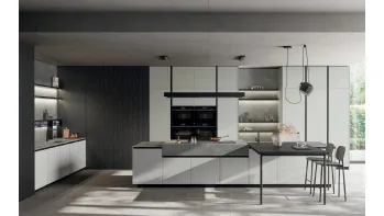 Cucina Moderna con isola Glass 2|0 03 di Arredo3